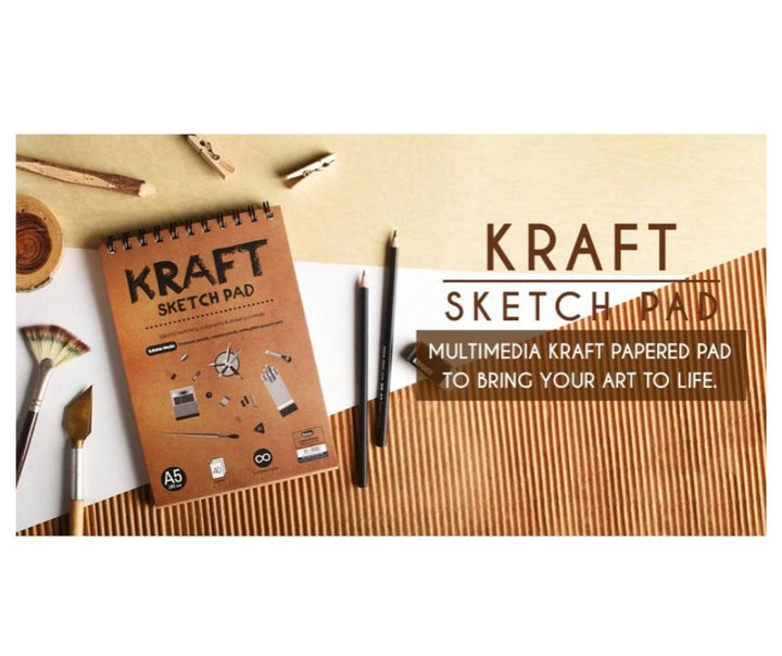 Scholar Kraft Sketch Pad - SCOOBOO - KSP3 - Sketch & Drawing