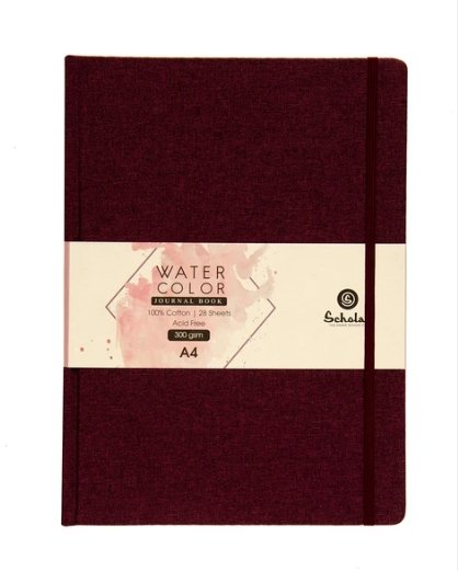 Scholar Watercolor Journal 300 GSM - SCOOBOO - WJ4 - Watercolour Pads & Sheets