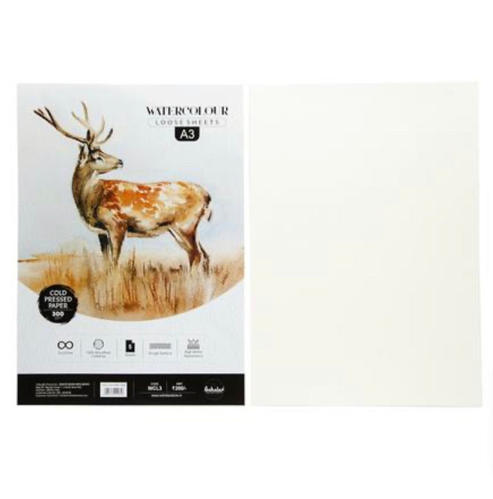 Scholar Watercolour Cold Press Loose Sheets - SCOOBOO - WCL3 - Loose Sheets