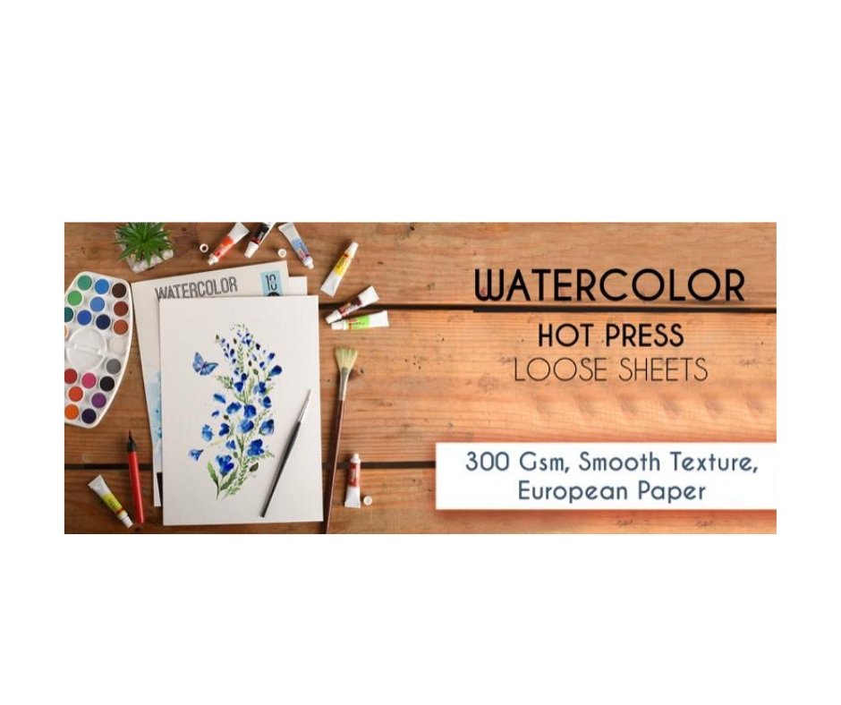 Scholar Watercolour Loose Sheets (Hot Pressed Paper) - SCOOBOO - WHL3 - Loose Sheets