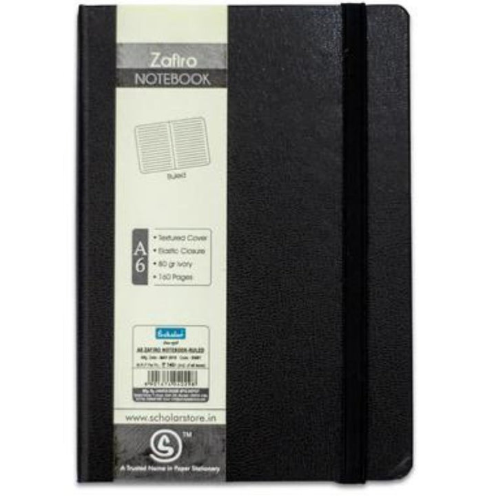 Scholar Zafiro A6 Elastic Notebook - SCOOBOO - SNB 1 - Ruled