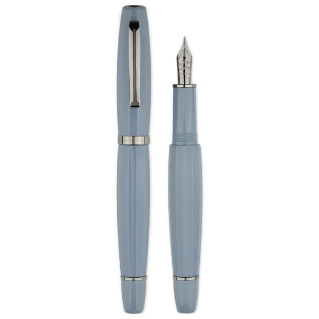Scribo Fountain Pen - Feel 18k Grey Blue - SCOOBOO - FEGRBLB - Fountain Pen