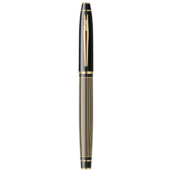 Scrikss 35L Noble Fountain Pen Black GT -M - SCOOBOO - 88750-M - Fountain Pen