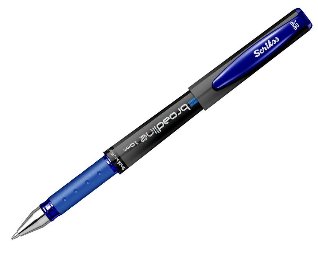 Scrikss Broadline Black Rollerball Pen- Box of 12pcs - SCOOBOO - 86305-TGM - Roller Ball Pen