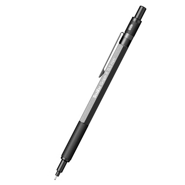 Scrikss Graph-X Matte Black Mechanical Pencil -0.5mm - SCOOBOO - 86176 - Mechanical Pencil