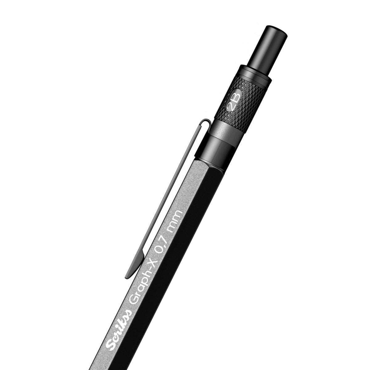 Scrikss GraphX Mechanical Pencil Metallic Grey0.7mm SCOOBOO