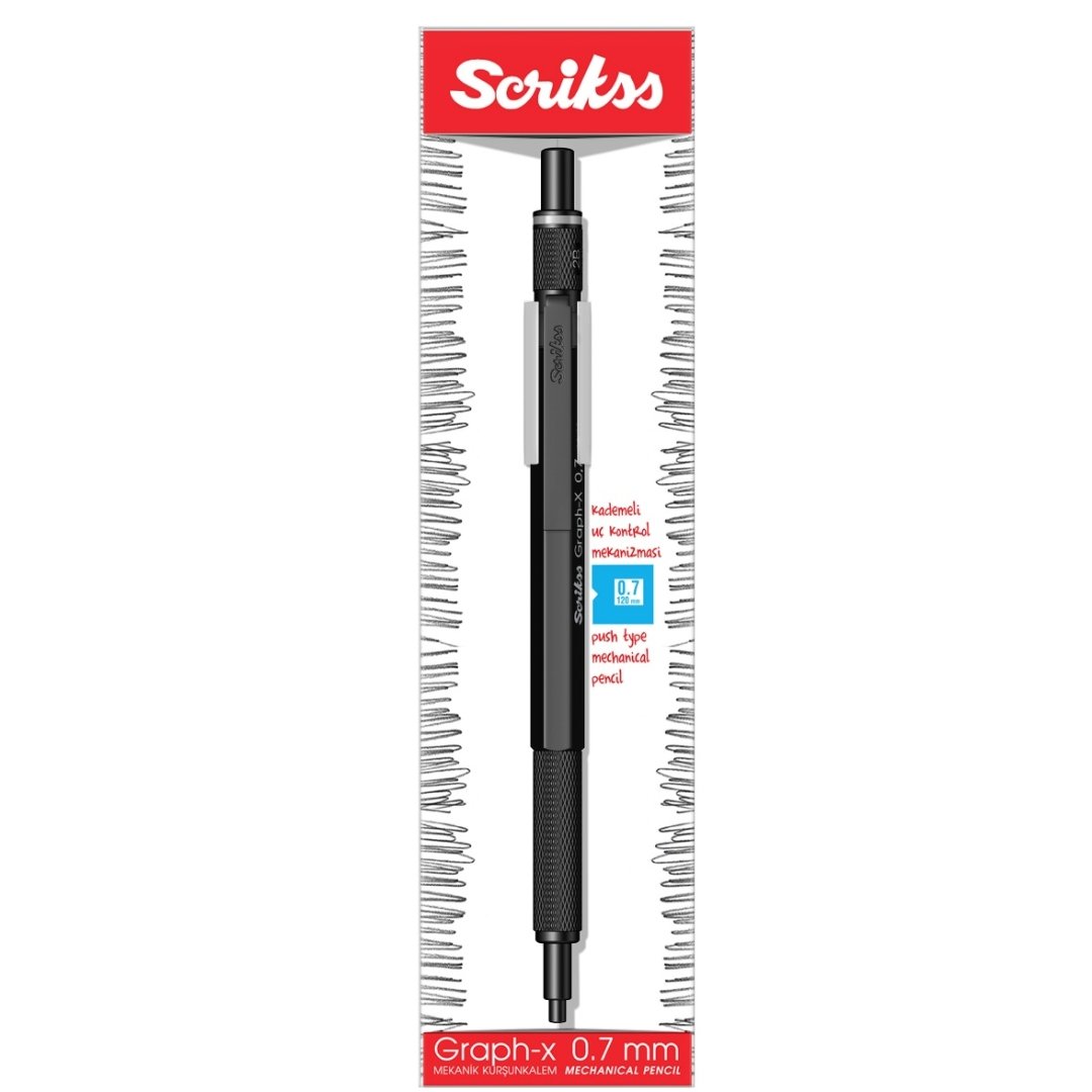 Scrikss Graph-X Mechanical Pencil 0.7mm - SCOOBOO - 71325 - Mechanical Pencils