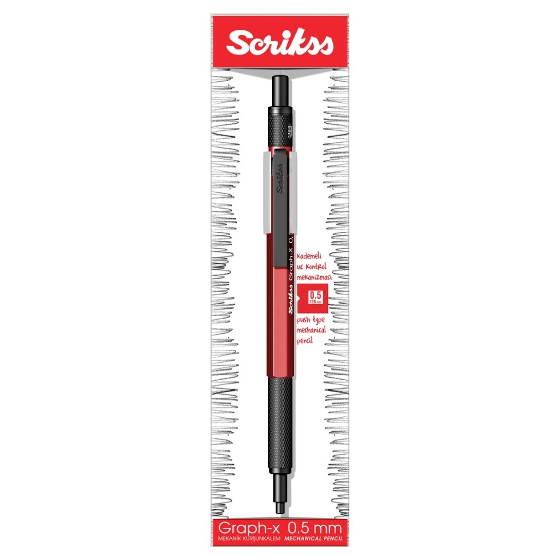 Scrikss Graph-Xmetal 0.5MM Mechanical Pencil - SCOOBOO - 86169 - Mechanical Pencil