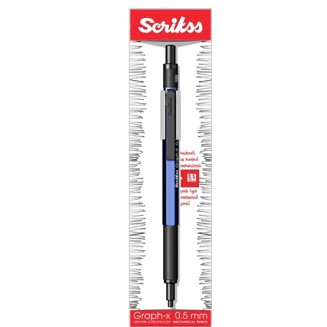 Scrikss Graph-Xmetal 0.5MM Mechanical Pencil - SCOOBOO - 86152 - Mechanical Pencil