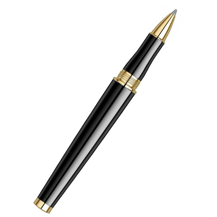 Scrikss Heritage Glossy Black With 23k Gold Plated Roller ball Pen ,1.0mm Point refill - SCOOBOO - 83991 - Roller Ball Pen