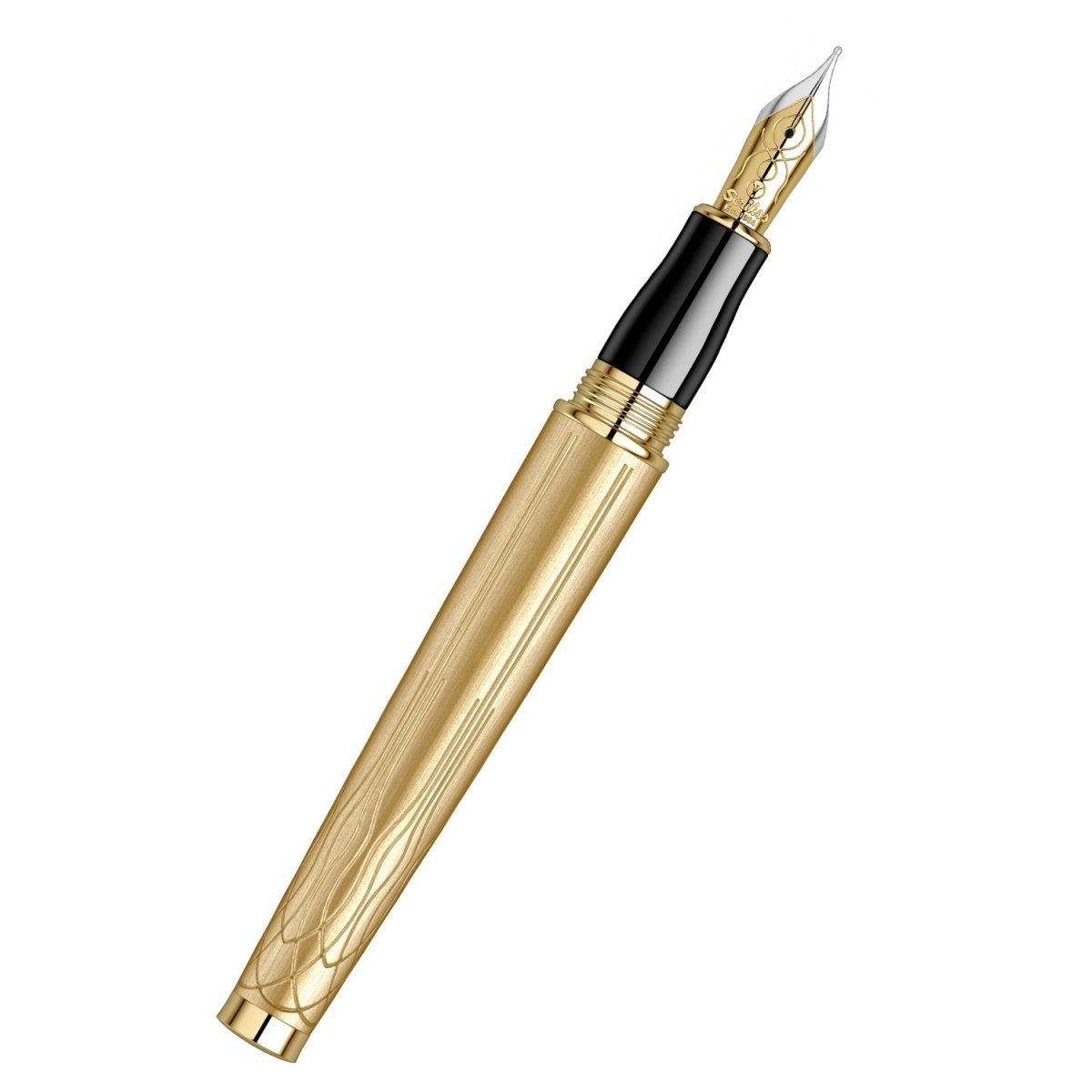Scrikss Heritage Gold Fountain Pen-Medium - SCOOBOO - 80815M-TGM - Fountain Pen