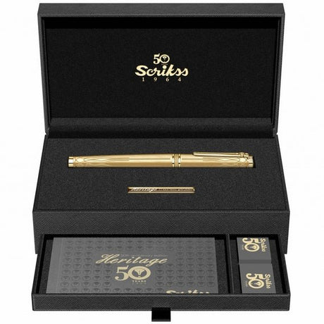 Scrikss Heritage Gold-GT Roller Pen - SCOOBOO - 80808 - Roller ball Pen