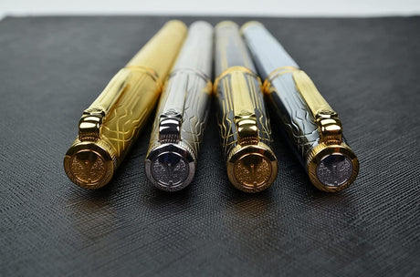 Scrikss Heritage Ivory Gold-GT Rollerball Pen - SCOOBOO - 84011 - Roller ball Pen