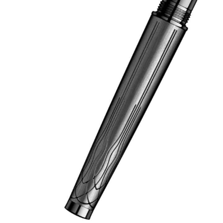 Scrikss Heritage Matt Black Titanium Plated Fountain Pens - SCOOBOO - Fountain Pen