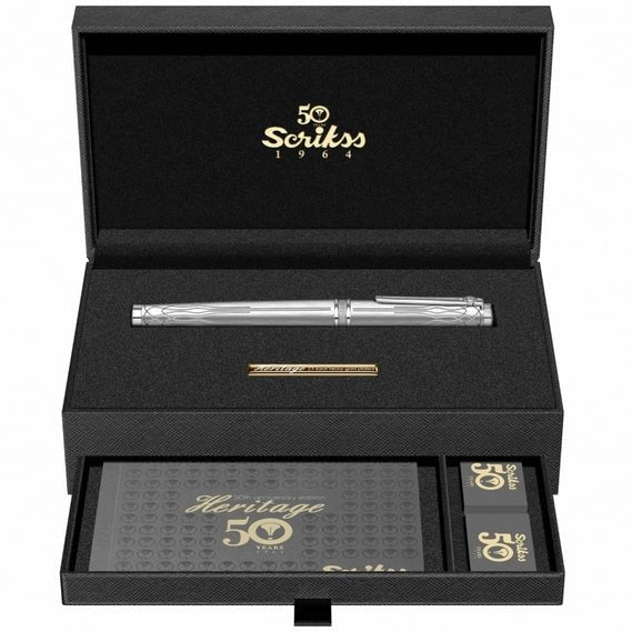Scrikss Heritage Platinum-PT Roller Pen - SCOOBOO - 80785 - Roller ball Pen