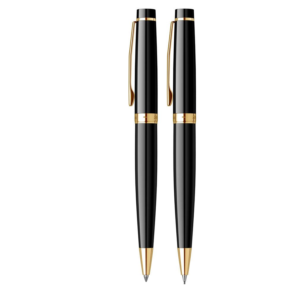 Scrikss Honor 38- BP+MP Set Black Chrome - SCOOBOO - 62576 - Ball Pen