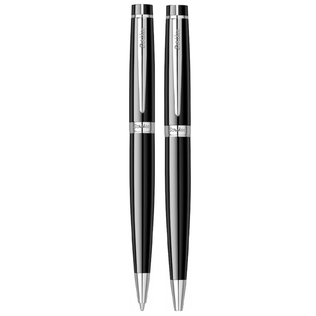 Scrikss Honor 38- BP+MP Set Black Chrome - SCOOBOO - 62583 - Ball Pen