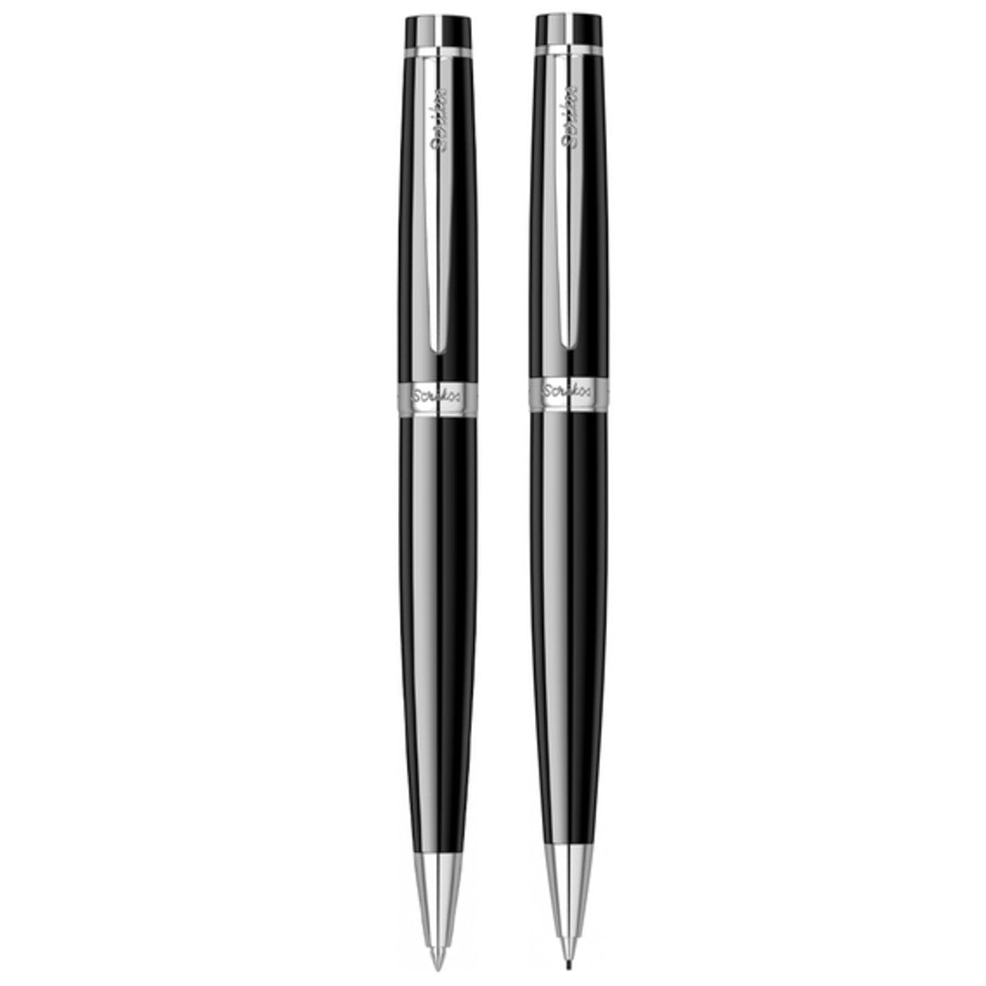 Scrikss Honor 38- BP+MP Set Black Chrome - SCOOBOO - 62583 - Ball Pen