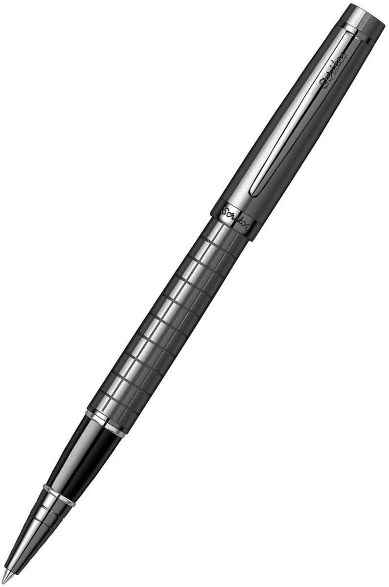Scrikss Honour 38 Carbon Grey With Chrome Plated Trims Roller Pen - SCOOBOO - 71738 - Roller ball Pen