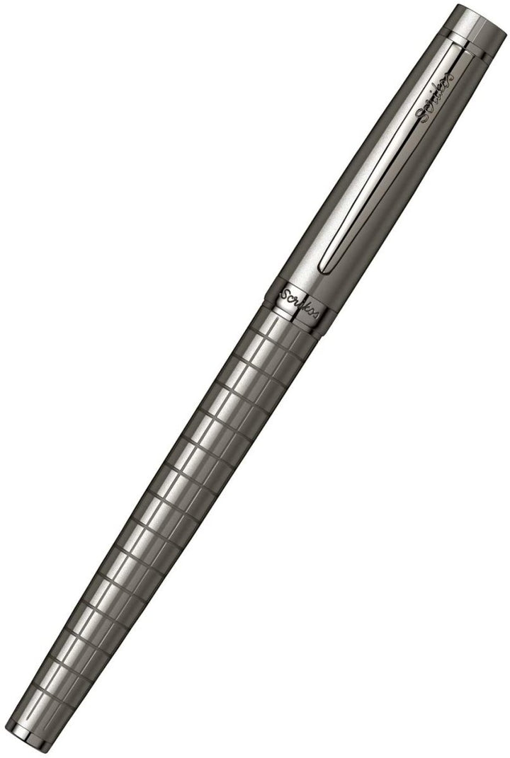 Scrikss Honour 38 Carbon Grey With Chrome Plated Trims Roller Pen - SCOOBOO - 71738 - Roller ball Pen