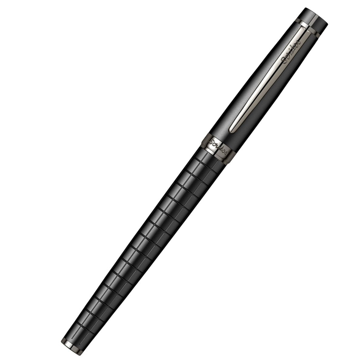Scrikss Honour 38 Matt Black Fountain Ink Pen, Medium Nib, Gun Metal ...