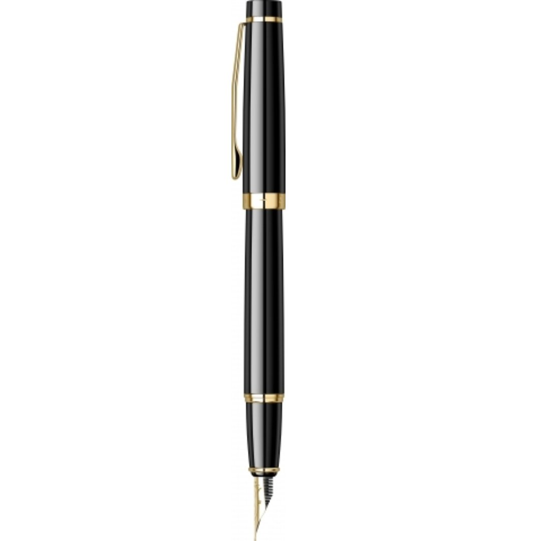 Scrikss Honour Chrome & Gold Fountain Pen - SCOOBOO - 62422 - Fountain Pen