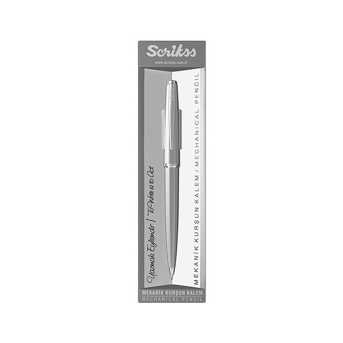 Scrikss Metropolis 78M Stainless Steel CT Mechanical Pencil - SCOOBOO - 54250 - Mechanical Pencil