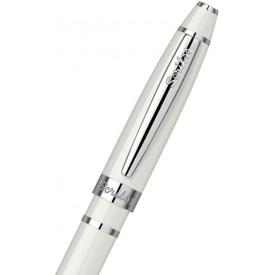 Scrikss Mini Metropolis Ivory-CT Ballpoint Pen - SCOOBOO - 71837 - Ball Pen