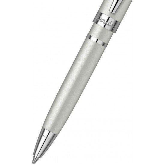 Scrikss Mini Metropolis Matte Grey-CT Ballpoint Pen - SCOOBOO - 71844 - Ball Pen