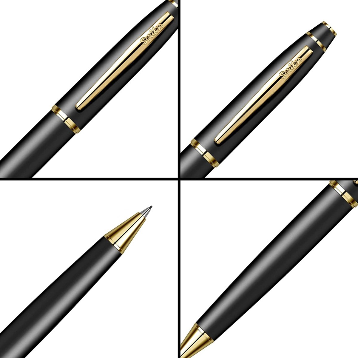 Scrikss Noble 35 Matt Black GT Mechanical Pencil-0.7mm - SCOOBOO - 85964 - Mechanical pencil