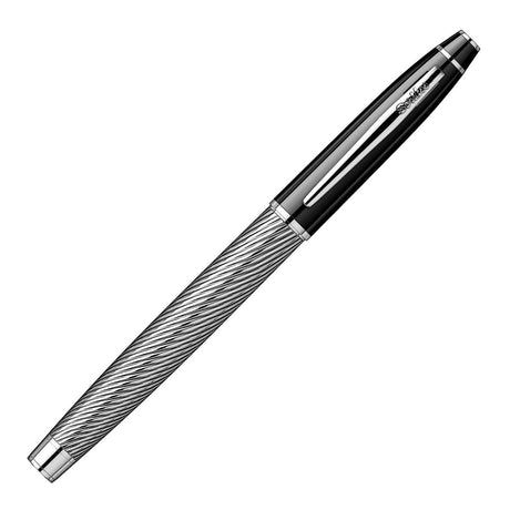 Scrikss Noble 35C Spiral Black Chrome Roller Ball Point Pen - SCOOBOO - 89139 - Roller ball Pen