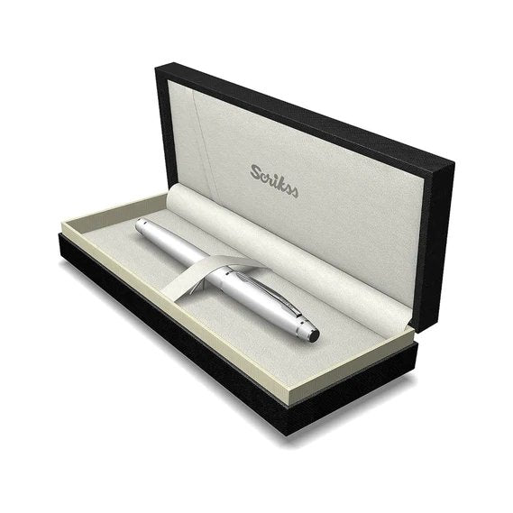 Scrikss Noble Chrome Roller Pen - SCOOBOO - 54311 - Roller ball Pen