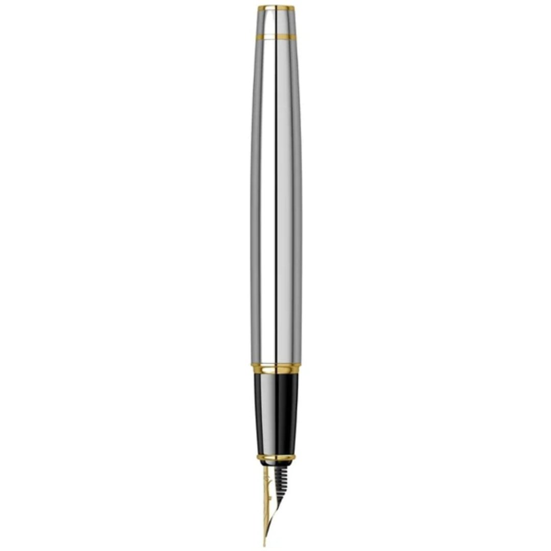 Scrikss Noble Gold Chrome Fountain Pen - SCOOBOO - 54182 - Fountain Pen