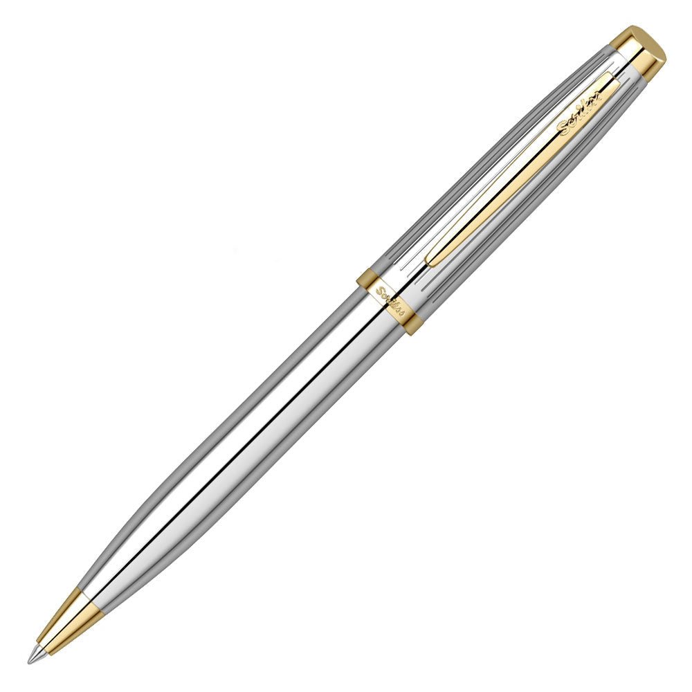 Scrikss Oscar 39 Gold Chrome FP+BP Set - SCOOBOO - 66895 - Fountain Pen