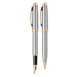 Scrikss Oscar 39 Gold Chrome FP+BP Set - SCOOBOO - 66895 - Fountain Pen