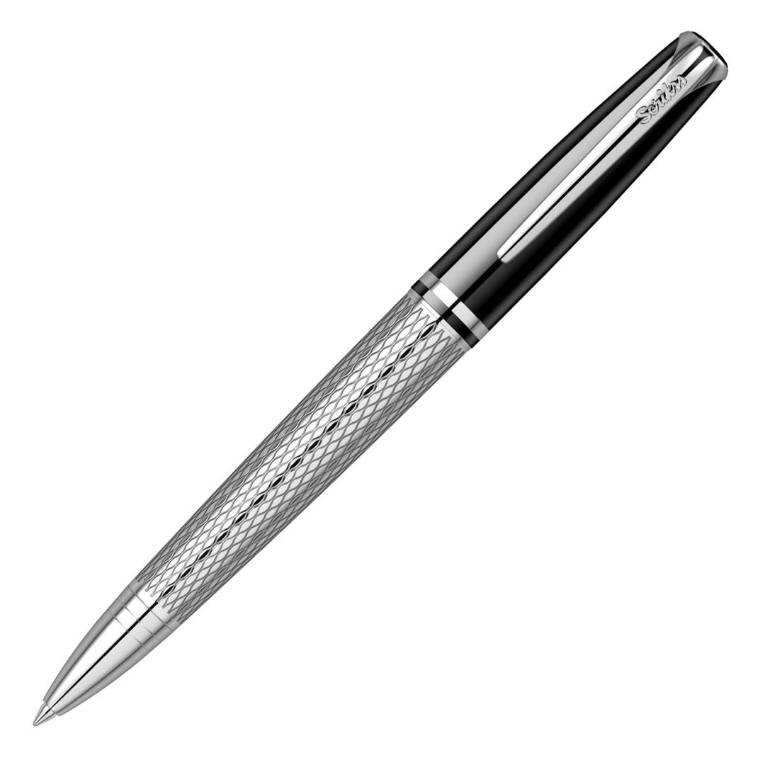 Scrikss Pera 477 Black Chrome-CT Ballpoint Pen - SCOOBOO - 57206 - Ball Pen