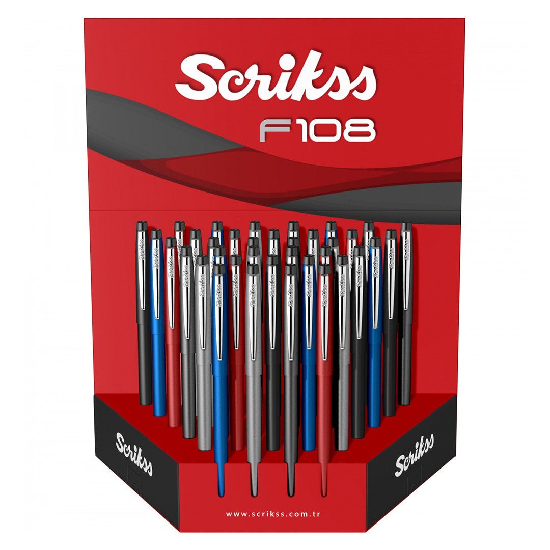 Scrikss Stylus T108 Smoke Grey CT Ball Pen - SCOOBOO - 81737 - Roller ball Pen
