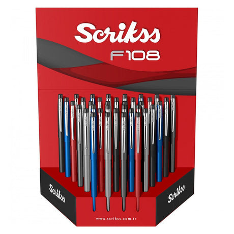 Scrikss Stylus T108 Smoke Grey CT Ball Pen - SCOOBOO - 81737 - Roller ball Pen