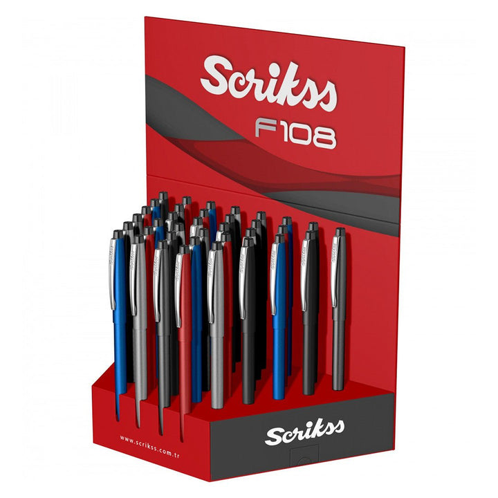 Scrikss Stylus T108 Smoke Grey CT Ball Pen - SCOOBOO - 81737 - Roller ball Pen
