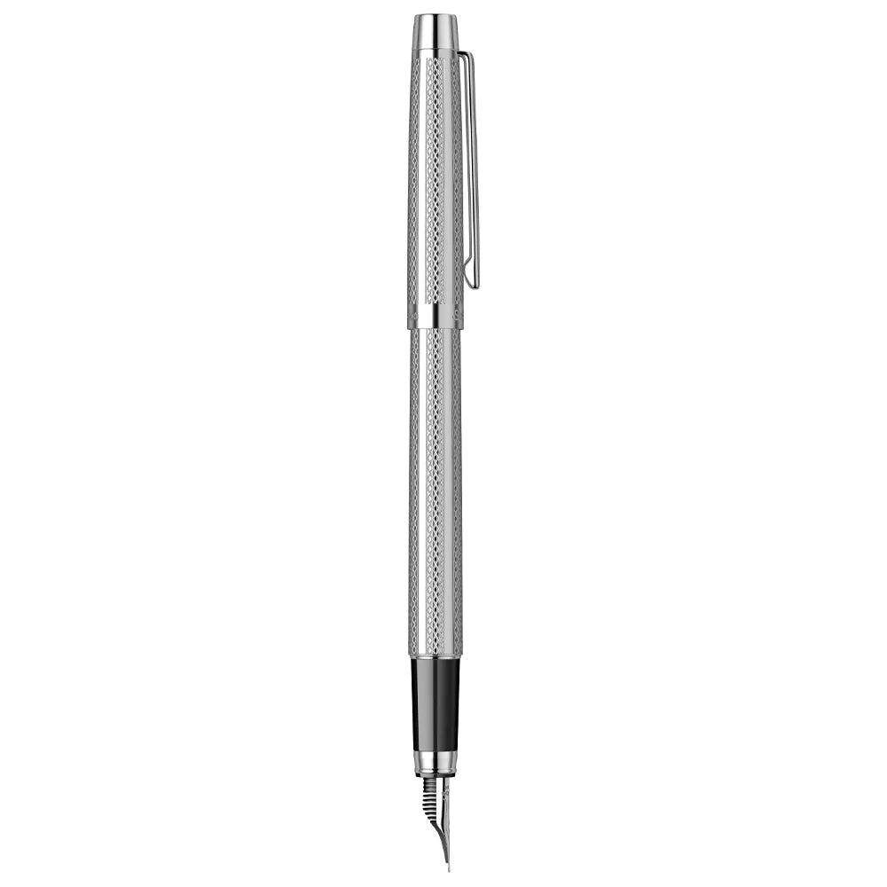 Scrikss Venus 722 Chrome CT Fountain+ Ballpoint Pen+ Mechanical Pencil Set - SCOOBOO - 71660 - Fountain pen