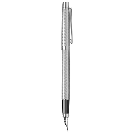 Scrikss Venus 722 Chrome CT Fountain+ Ballpoint Pen+ Mechanical Pencil Set - SCOOBOO - 71660 - Fountain pen