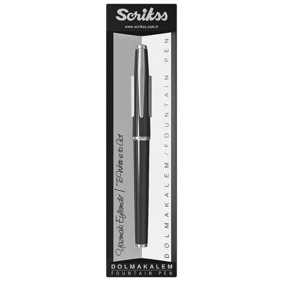 Scrikss Vintage 33 Black Fountain Pen - SCOOBOO - 63573 - Fountain Pen