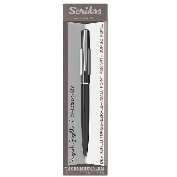 Scrikss Vintage 41 Black Ball Pen - SCOOBOO - 71929 - Roller ball Pen