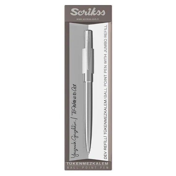 Scrikss Vintage 41 Chrome Ball Pen - SCOOBOO - 71912 - Roller ball Pen