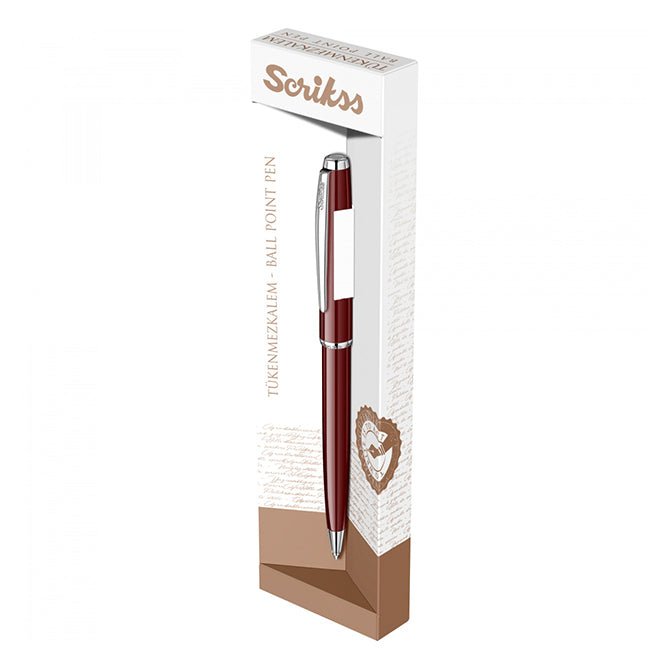 Scrikss Vintage 52 Burgundy Roller Ball Pen - SCOOBOO - 57510 - Roller ball Pen