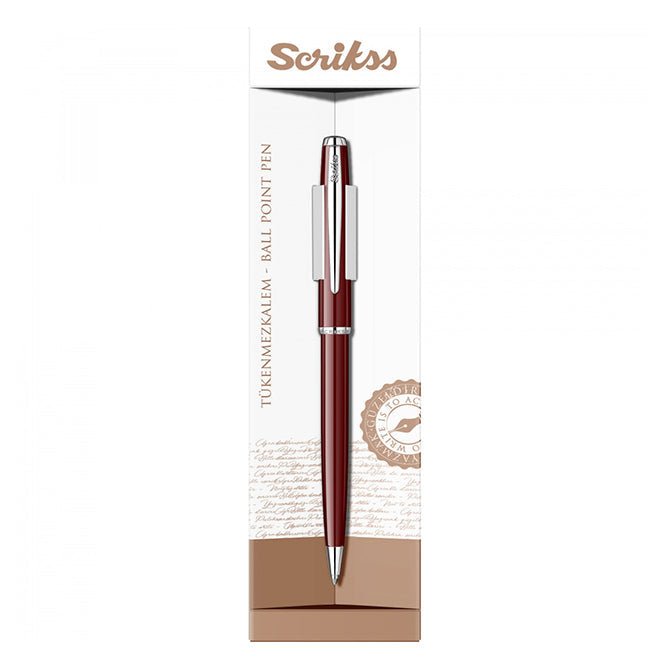Scrikss Vintage 52 Burgundy Roller Ball Pen - SCOOBOO - 57510 - Roller ball Pen