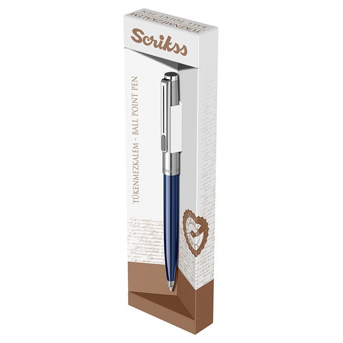 Scrikss Vintage 77 Blue Roller Ball Pen - SCOOBOO - 54861 - Roller ball Pen