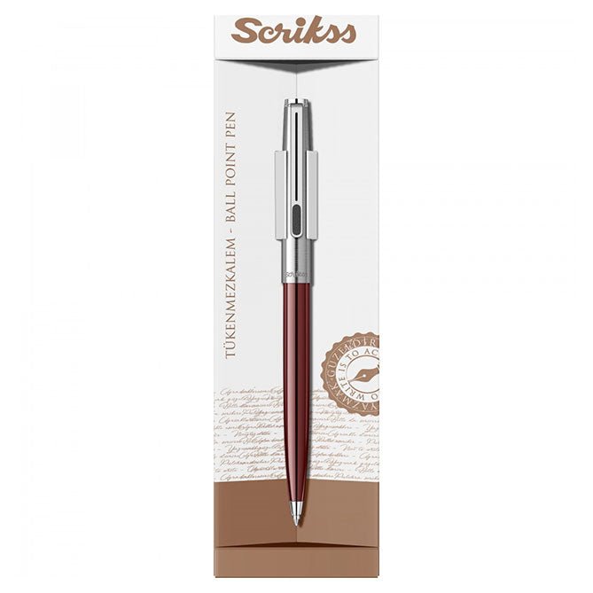 Scrikss Vintage 77 Burgundy Roller Ball Pen - SCOOBOO - 54854 - Roller ball Pen