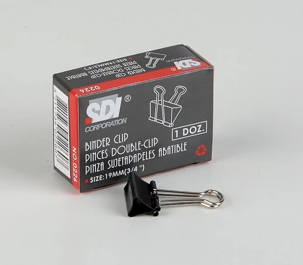SDI Binder Clips - SCOOBOO - 0226 - Paper clipper