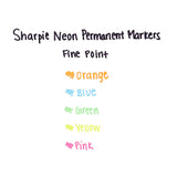 Sharpie Fine Point Neon Permanent Marker - SCOOBOO - White-Board & Permanent Markers